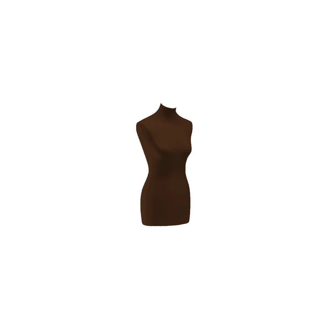 Housse de remplacement buste femme coloris marron, matière jersey élastique, taille unique standard