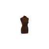 Housse de remplacement buste femme coloris marron, matière jersey élastique, taille unique standard