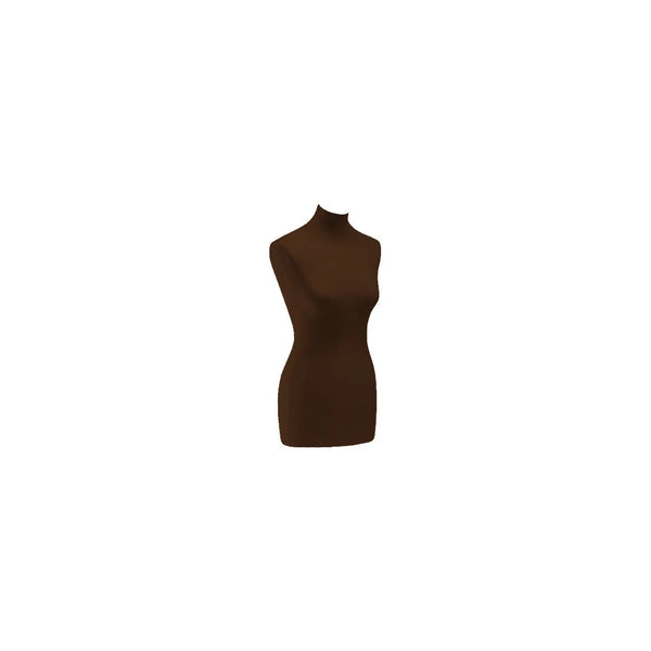Housse de remplacement buste femme coloris marron, matière jersey élastique, taille unique standard