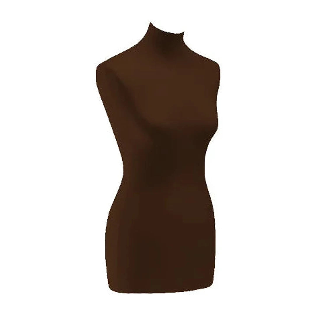 Housse de remplacement buste femme coloris marron, matière jersey élastique, taille unique standard