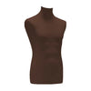 Housse de remplacement buste homme coloris marron, jersey élastique taille unique, showroom ou atelier