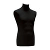 Housse buste mannequin homme coloris noir, jersey élastique ajusté, présentation vitrine boutique