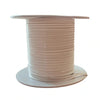 Liens fil de fer gainé en rouleau pour sachet confiseur, coloris blanc, rouleau 100 m