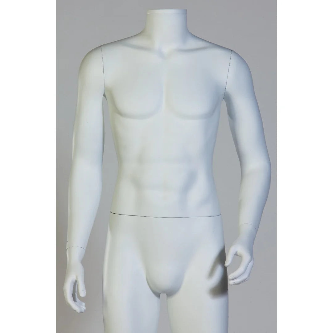 Mannequin homme complet blanc mat ou glossy pour vitrine de magasin professionnel