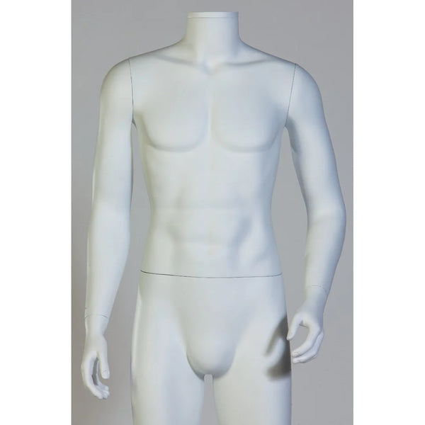 Mannequin homme complet blanc mat ou glossy pour vitrine de magasin professionnel