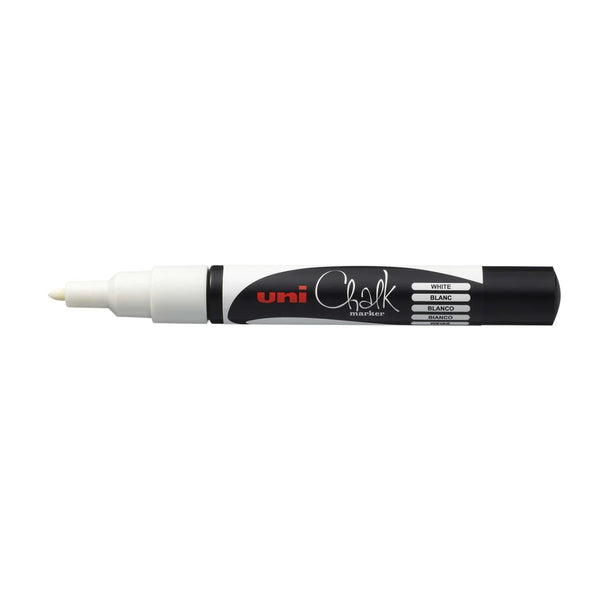 Marqueur craie blanc pointe ronde 0.9-1.3 mm pour signalétique magasin et ardoise