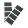 Lot de 8 mini ardoises adhésives rectangulaires en PVC noir 8,5 x 5 cm pour étiquetage magasin