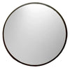Miroir convexe de surveillance 75 cm, contour noir, surface acrylique grand angle