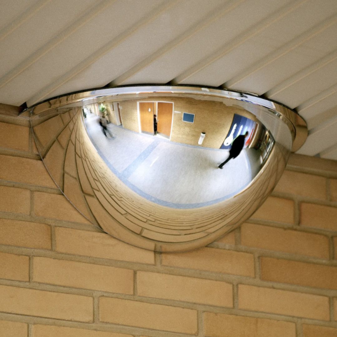 Miroir de surveillance 180 degrés pour sécurité magasin et entrepôt