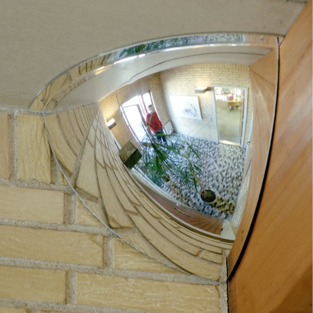 Miroir de surveillance 90 degrés pour angle magasin et sécurité entrepôt
