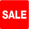Panneau PVC signe % pour affichage soldes professionnel en magasin