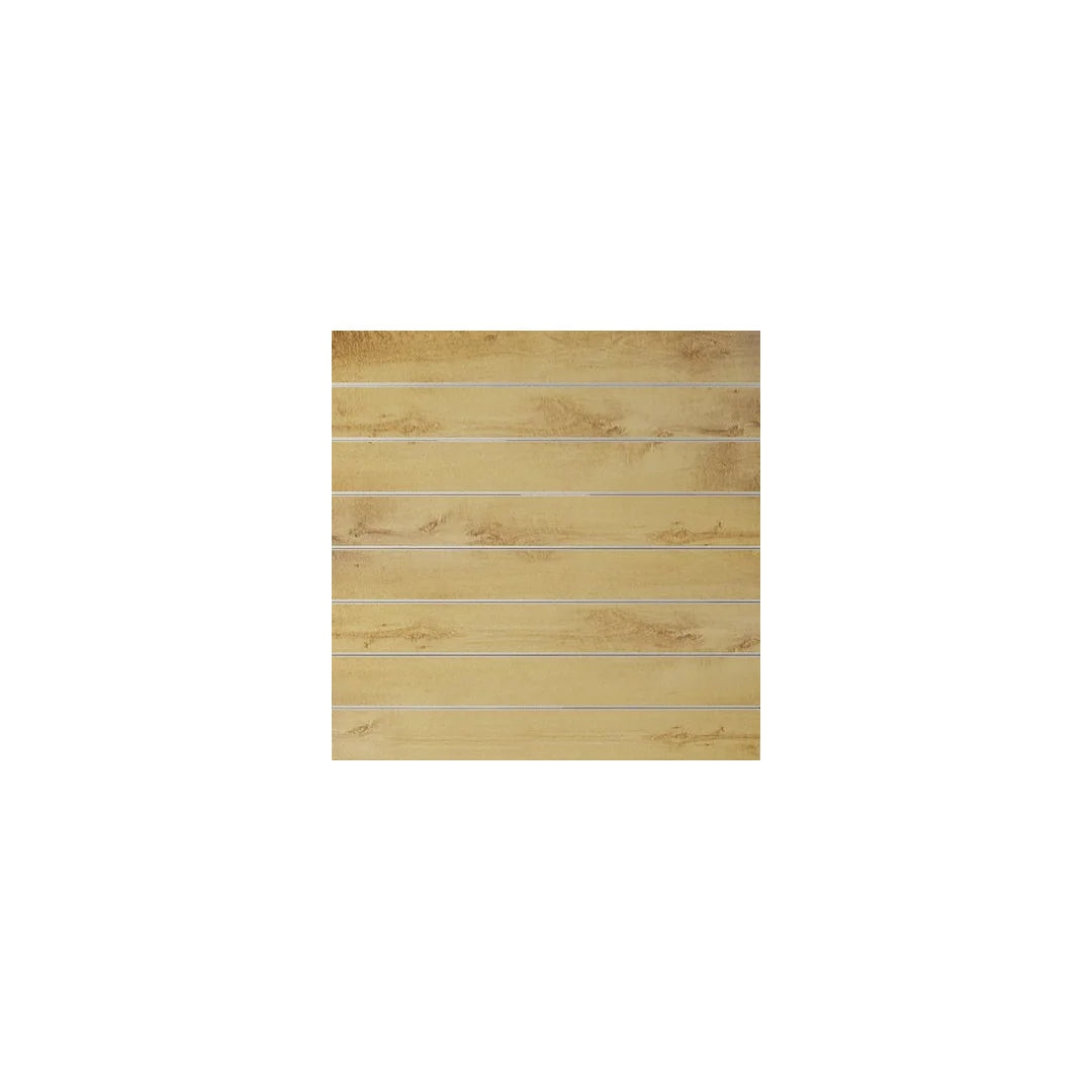 Panneau rainuré 120x120 cm finition rovero biondo — décor chêne clair
