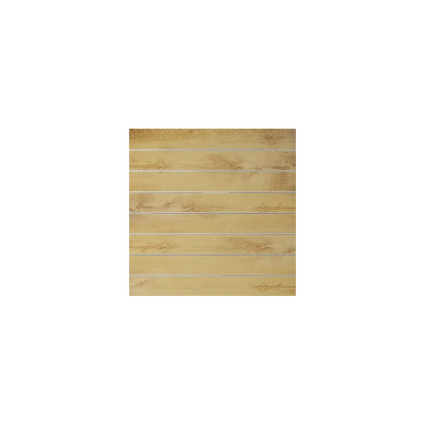 Panneau rainuré 120x120 cm finition rovero biondo — décor chêne clair