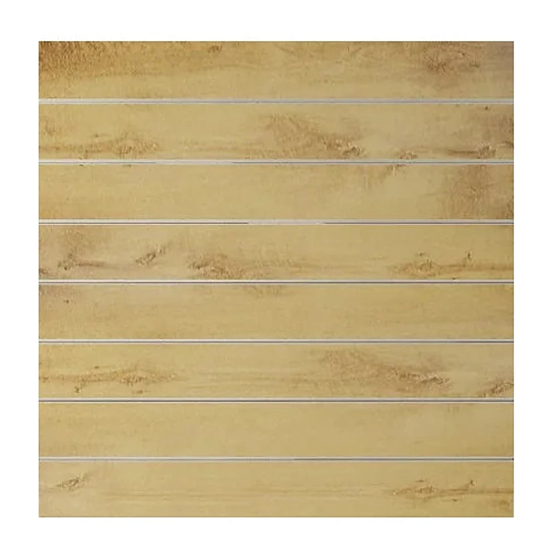 Panneau rainuré 120x120 cm finition rovero biondo — décor chêne clair