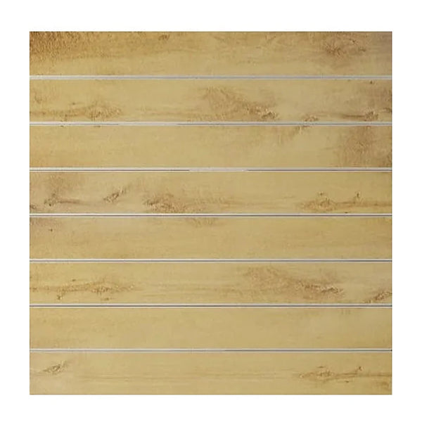 Panneau rainuré 120x120 cm finition rovero biondo — décor chêne clair