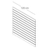 Panneau rainuré MDF 120x120 cm 19 mm pour agencement de magasin — vue d'ensemble