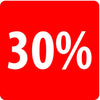 Panneau soldes PVC inscription 20% double face pour vitrine et rayon