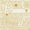 Rouleau papier cadeau de Noël, boule et gui or, largeur 0,7 m et longueur 100 m, motifs festifs variés, idéal pour emballages cadeaux professionnels en période de fêtes.