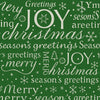 Rouleau papier cadeau de Noël, merry christmas vert et blanc, largeur 0,7 m et longueur 100 m, motifs festifs variés, idéal pour emballages cadeaux professionnels en période de fêtes.