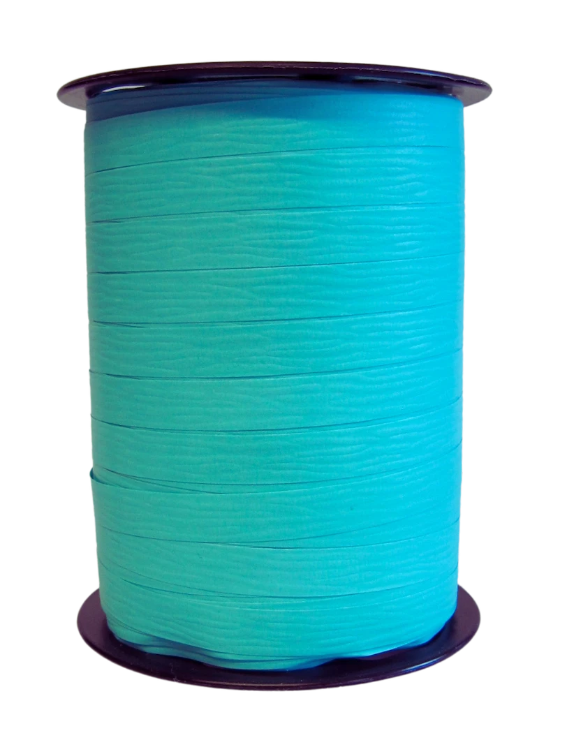 Bobine de crépon lagon mat 250 m, souple et résistante. Idéale pour fleuristes, emballages cadeaux, décorations et présentations.
