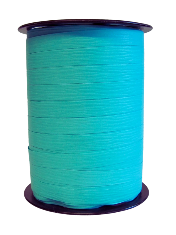 Bobine de crépon lagon mat 250 m, souple et résistante. Idéale pour fleuristes, emballages cadeaux, décorations et présentations.