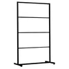 Penderie professionnelle 3 barres en métal noir mat pour maillots de bain et lingerie, 80 × 140 cm