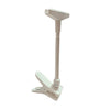 Pince orientable blanche pour cadre porte-affiche, compatible formats A6 à A3, fixation sur rayon ou portant