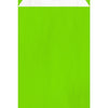 Pochette cadeau kraft blanc coloris vert avec soufflet, format 12+4,5×20 cm — idéale pour confiseries et épiceries fines