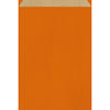 Pochette cadeau kraft brun colorée orange — emballage professionnel recyclable pour commerce de détail