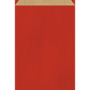 Pochette cadeau kraft brun colorée rouge — emballage cadeau pour bijouterie, prêt-à-porter et magasins cadeaux