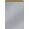 Pochette cadeau papier kraft finition métallisée argent pour emballage professionnel en boutique