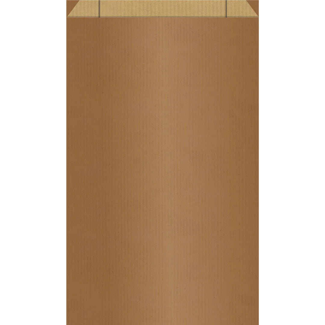 Pochette cadeau papier kraft finition métallisée cuivre pour boutique et bijouterie