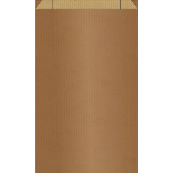 Pochette cadeau papier kraft finition métallisée cuivre pour boutique et bijouterie