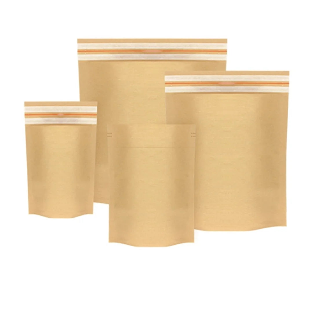 Pochettes kraft d'expédition double bande adhésive en 4 formats, conditionnées par 25 pièces
