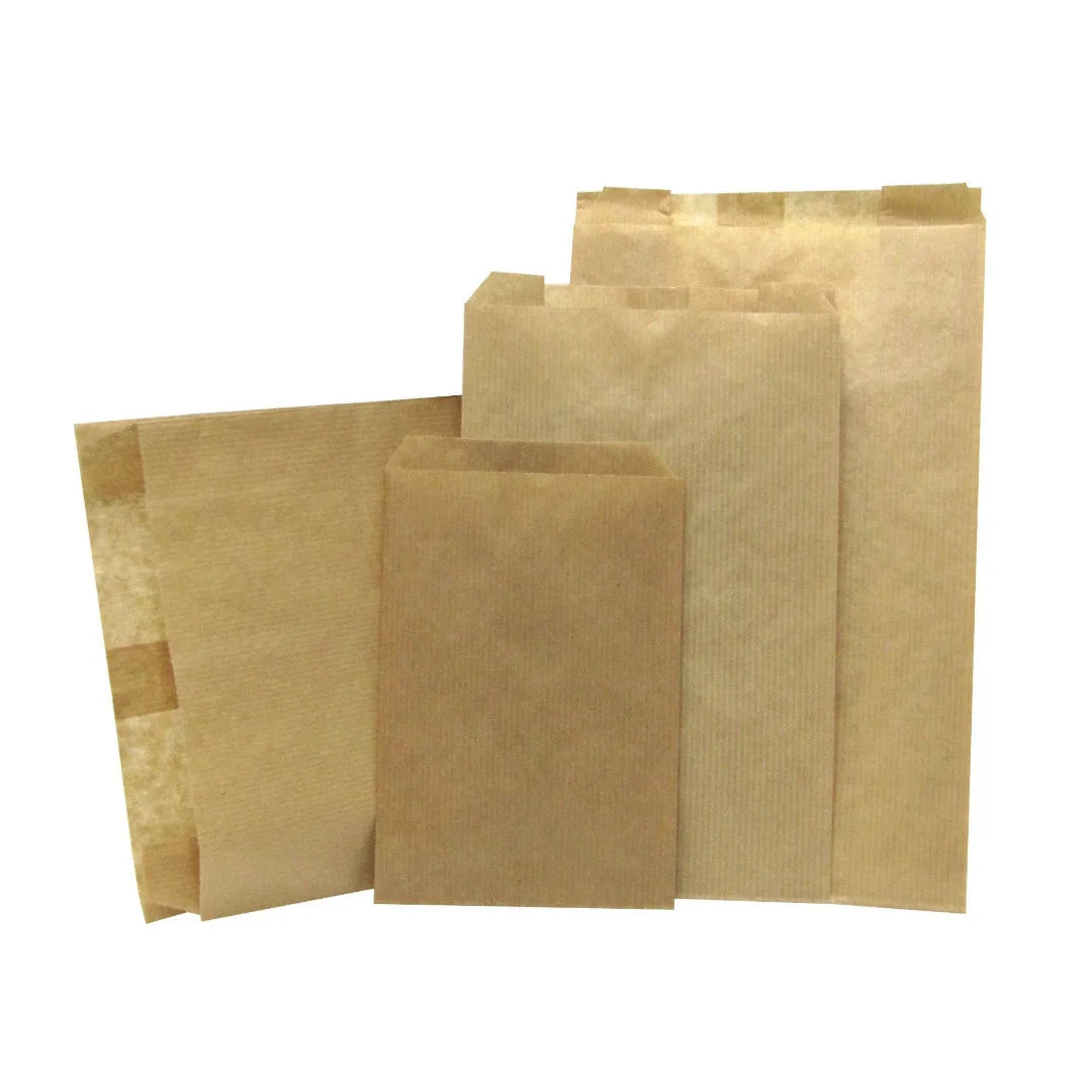 Pochette en papier kraft brun 50 g/m² pour emballage cadeau professionnel — vue d'ensemble