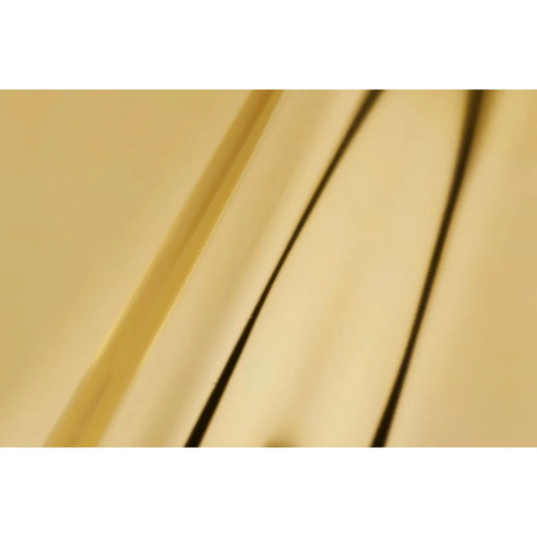 Détail pochette polypropylène brillante coloris or pour boutique et bijouterie