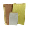 Assortiment de pochettes cadeaux papier métallisé sur kraft — or, argent, cuivre et rose, plusieurs formats