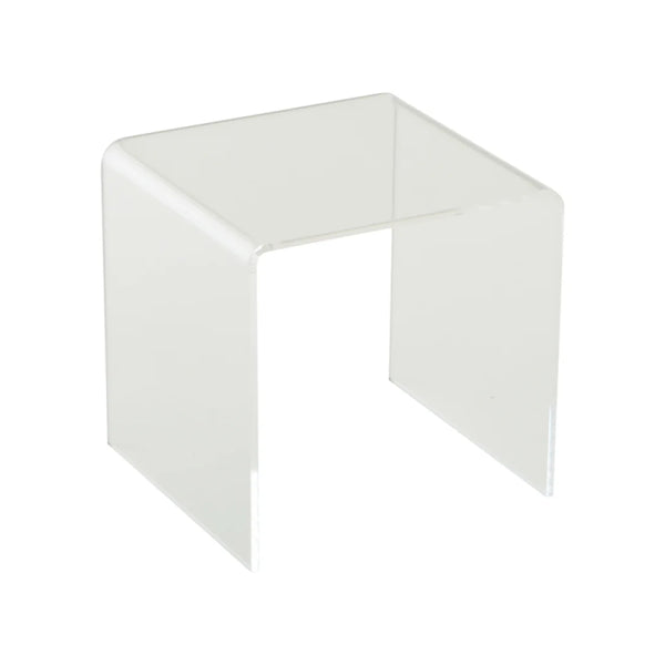 Podium en U acrylique pour présenter des accessoires sur comptoir de magasin