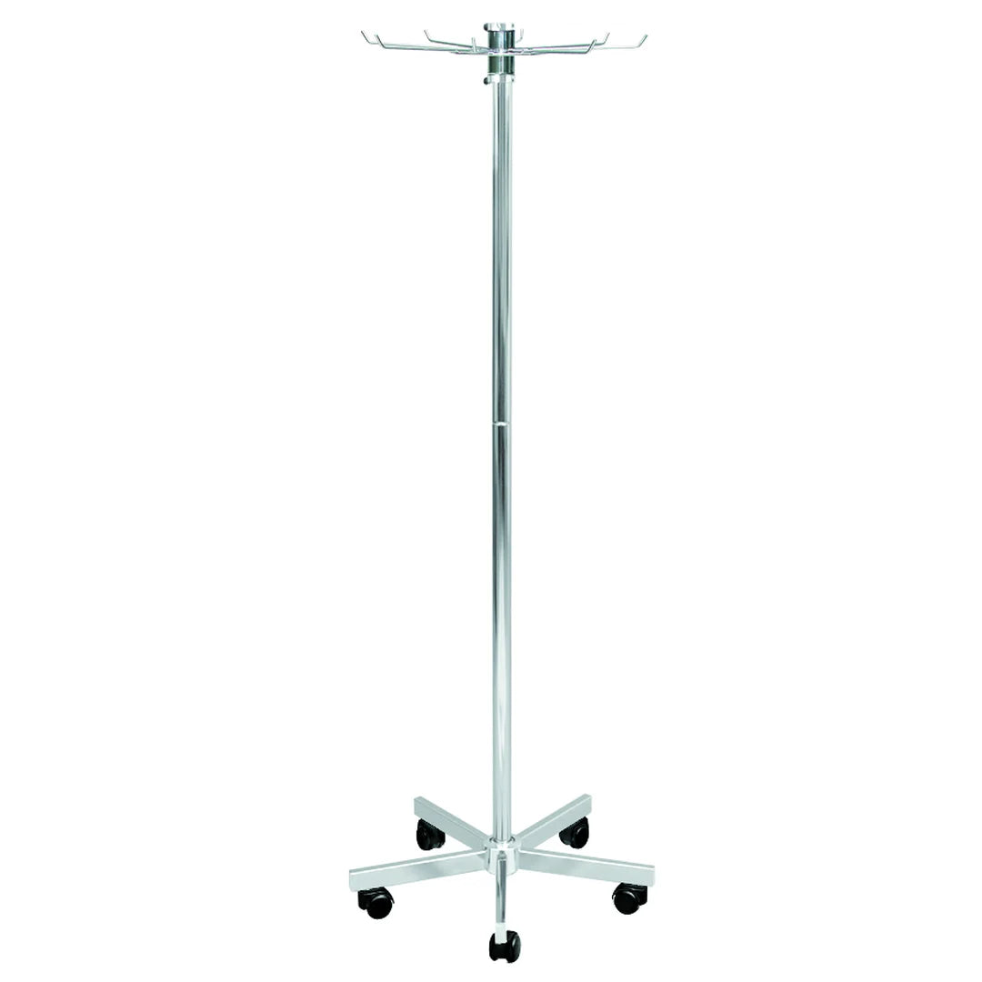 Portant circulaire professionnel simple ou double en métal, hauteur 165 cm, base roulante 60 cm pour magasin de prêt-à-porter