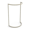 Portant demi-cercle fixe en tube triangulaire pour magasin de vêtements, 92x145 cm
