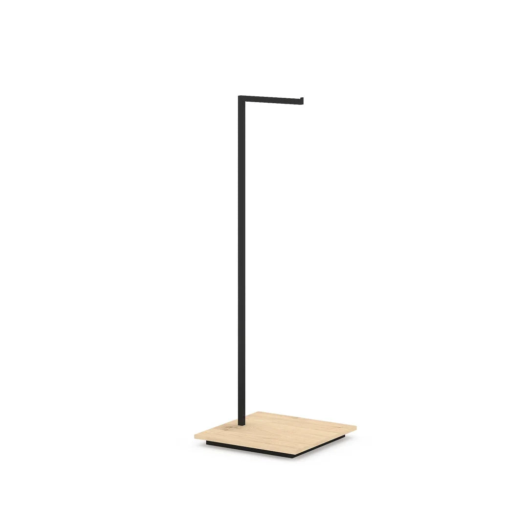 Portant en L inversé 160 cm en métal pour magasin de vêtements et concept store
