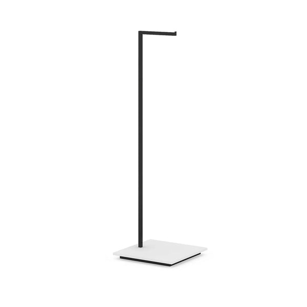Portant professionnel en L inversé hauteur 180 cm, idéal pour showroom ou espace d'exposition