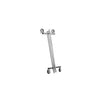 Portant pliable en métal replié — compact pour stockage en réserve ou transport