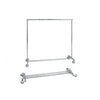 Portant pliable métal hauteur fixe 146 cm pour magasin et showroom