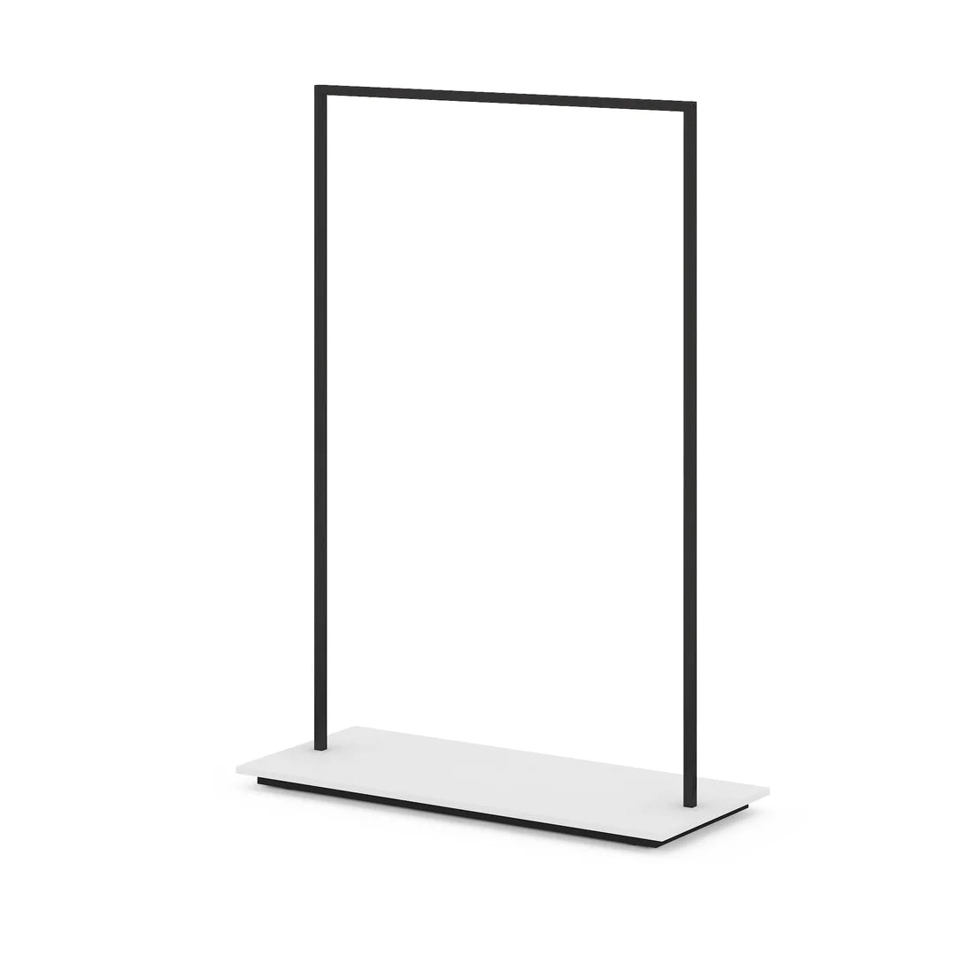 Portant vêtements 128 cm hauteur 180 cm métal personnalisable pour boutique
