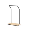 Portant vêtements incliné 98 cm en métal pour showroom ou boutique prêt-à-porter
