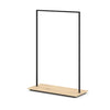 Portant vêtements professionnel en métal 128 cm hauteur 180 cm avec socle mélaminé