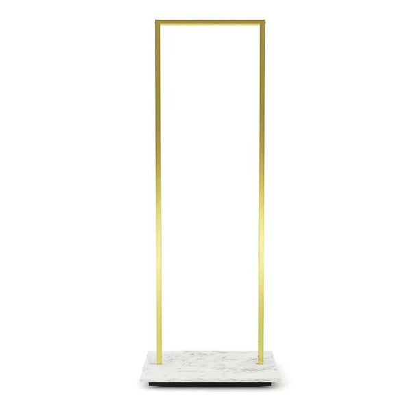 Détail structure métal portant vêtements 68 cm hauteur 180 cm personnalisable