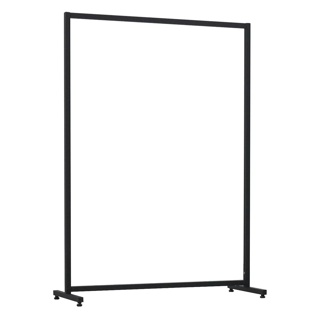 Portant vêtements en tube carré finition noir mat pour boutique et showroom