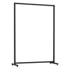 Portant vêtements en tube carré finition noir mat pour boutique et showroom